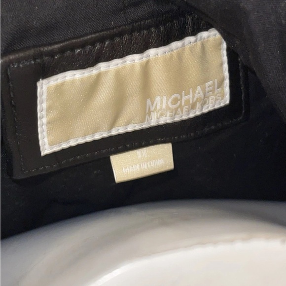 **LAST CHANCE** MICHAEL Michael Kors Black Leather Jacket women plus size 3X - Picture 5 of 12